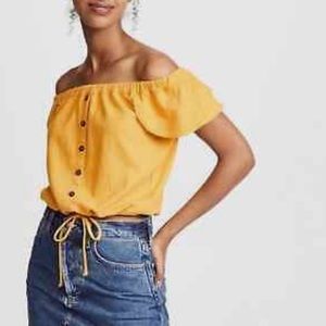 Madewell yellow top